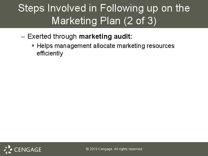 Steps Involved in Following up on the Marketing Plan (2 of 3) – Exerted