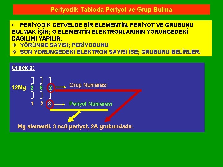 Periyodik Tabloda Periyot ve Grup Bulma • PERİYODİK CETVELDE BİR ELEMENTİN, PERİYOT VE GRUBUNU Periyodik Tabloda Periyot ve Grup Bulma • PERİYODİK CETVELDE BİR ELEMENTİN, PERİYOT VE GRUBUNU