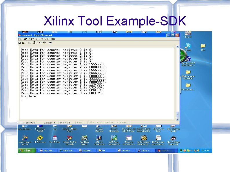 Xilinx Tool Example-SDK 