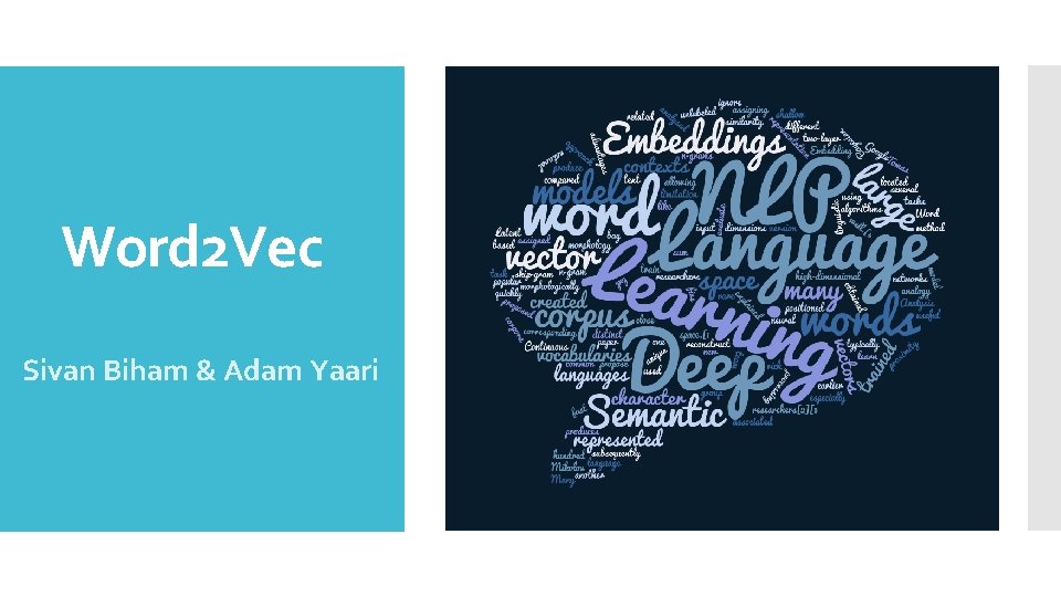 Word 2 Vec Sivan Biham & Adam Yaari 