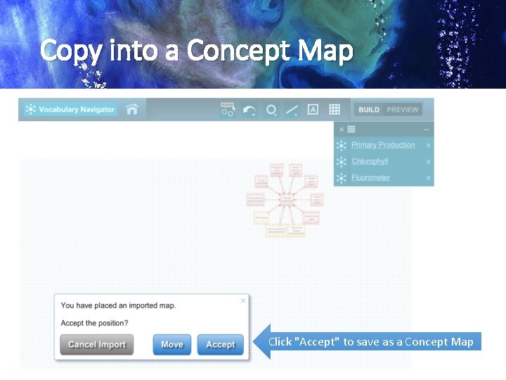 Copy into a Concept Map Click "Accept" to save as a Concept Map 