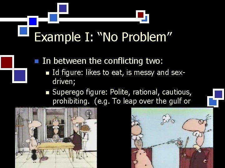 Example I: “No Problem” n In between the conflicting two: n n Id figure: