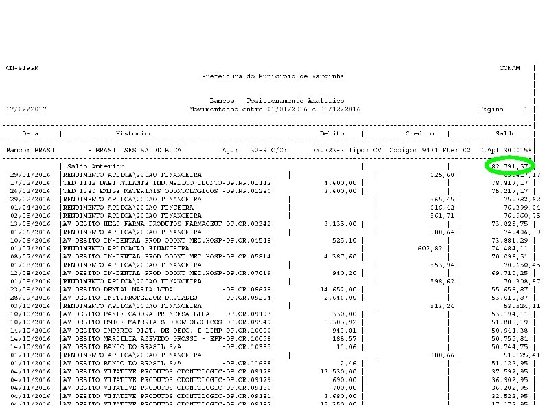 SES SAÚDE BUCAL C/C 75. 223 -3 