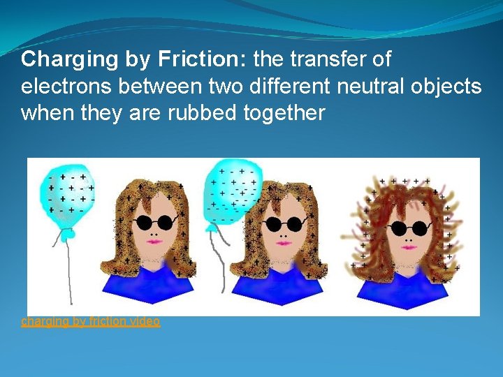 Charging by Friction: the transfer of electrons between two different neutral objects when they