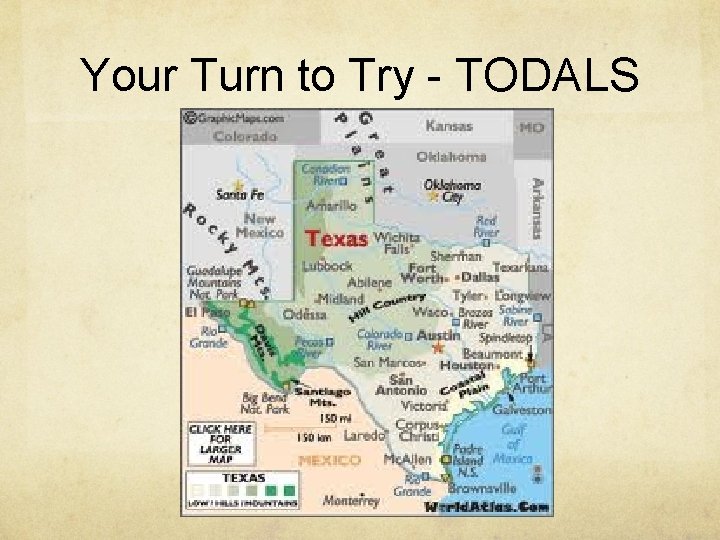 Your Turn to Try - TODALS 