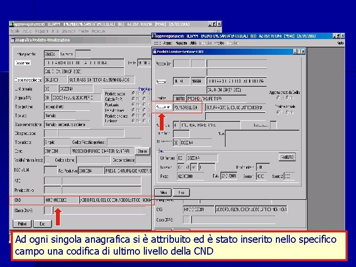 Ad ogni singola anagrafica si è attribuito ed è stato inserito nello specifico campo