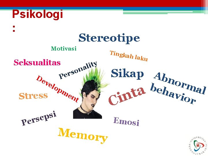 Psikologi : Stereotipe Motivasi Seksualitas De s r e P ve lop m Stress