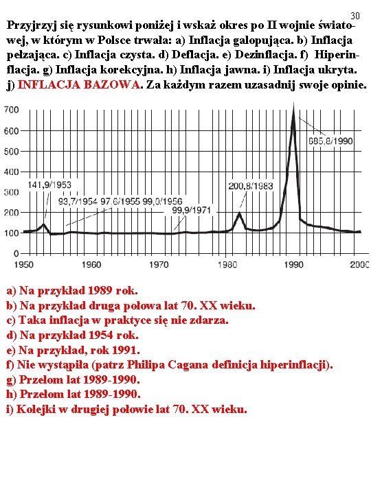 30 Przyj się rysunkowi poniżej i wskaż okres po II wojnie światowej, w którym