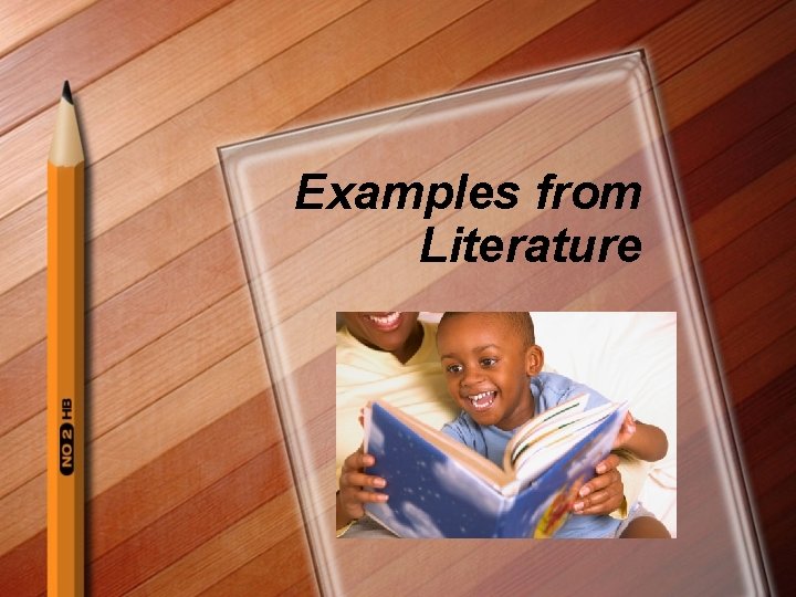 Examples from Literature 