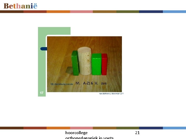 M. A-Z 16 V. zus hoorcollege 21 