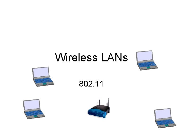 Wireless LANs 802. 11 