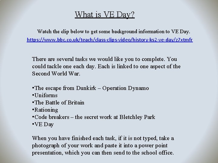 What is VE Day? Watch the clip below to get some background information to