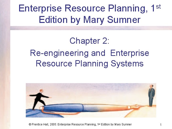 Enterprise Resource Planning, 1 st Edition by Mary Sumner Chapter 2: Re-engineering and Enterprise