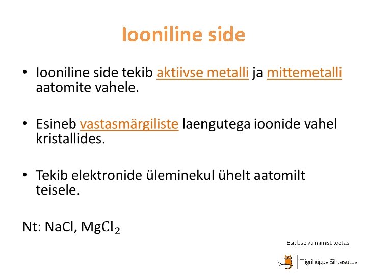 Iooniline side • 