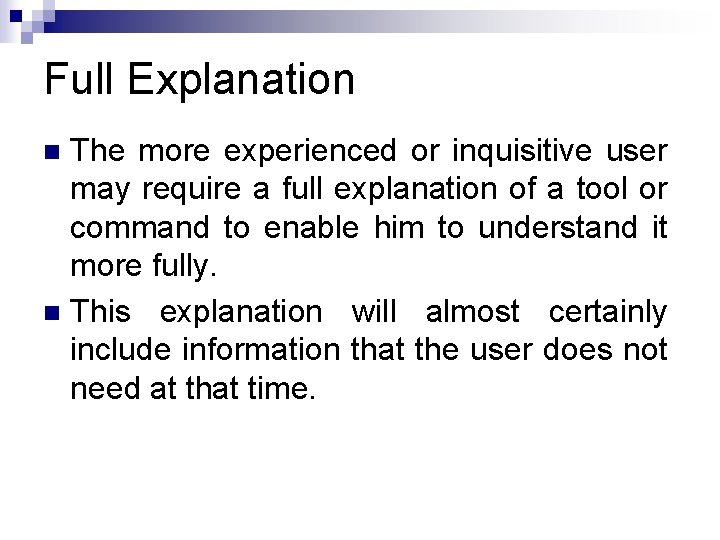 Fully Explained Lecture 16 user support Todays Outline Users have