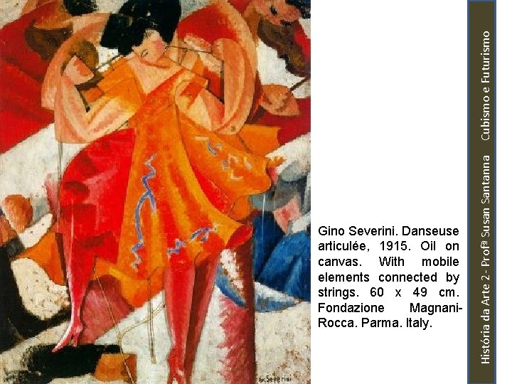 História da Arte 2 - Profª Susan Santanna Cubismo e Futurismo Gino Severini. Danseuse