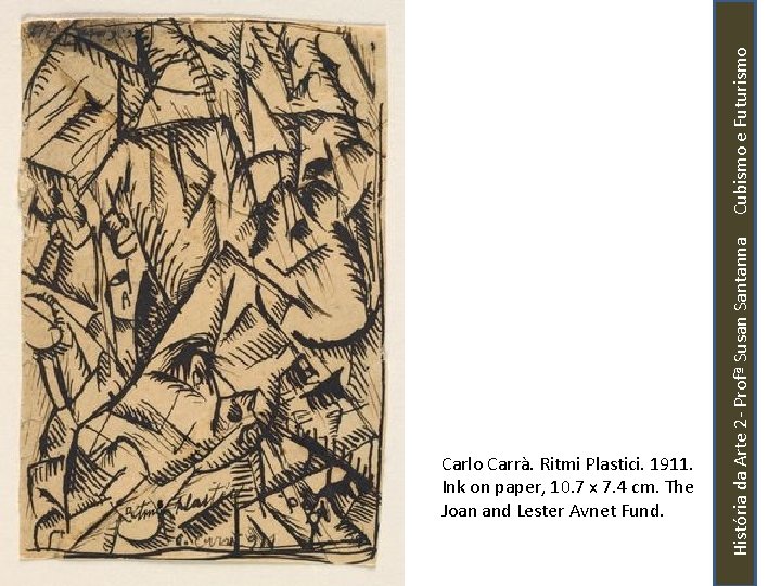 História da Arte 2 - Profª Susan Santanna Cubismo e Futurismo Carlo Carrà. Ritmi