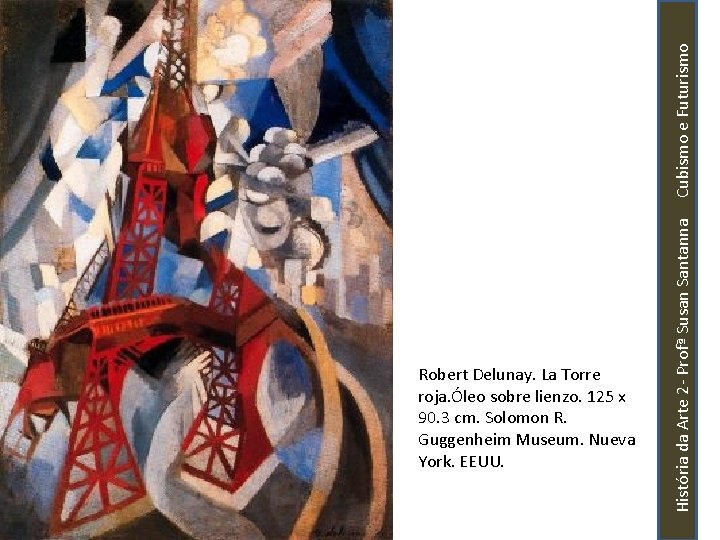  História da Arte 2 - Profª Susan Santanna Cubismo e Futurismo Robert Delunay.