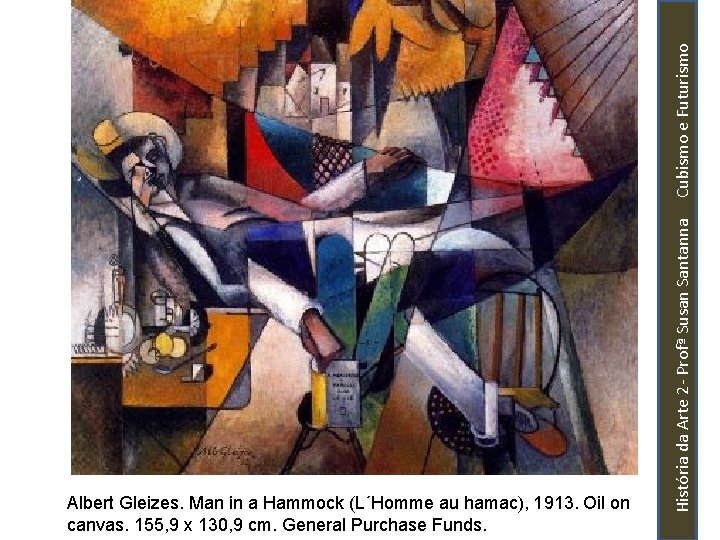 História da Arte 2 - Profª Susan Santanna Cubismo e Futurismo Albert Gleizes. Man