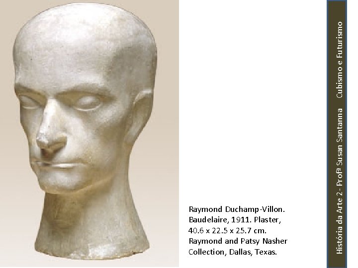 História da Arte 2 - Profª Susan Santanna Cubismo e Futurismo Raymond Duchamp-Villon. Baudelaire,
