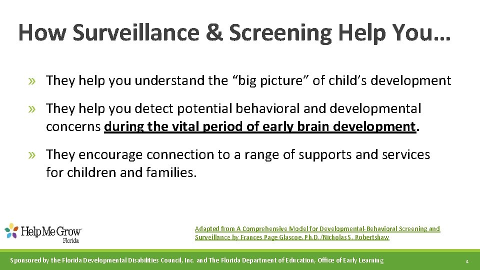 How Surveillance & Screening Help You… » They help you understand the “big picture”