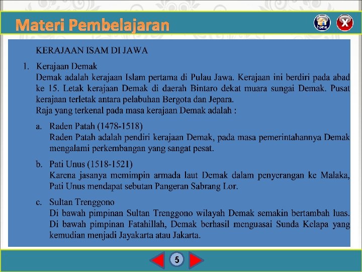 Materi Pembelajaran 5 