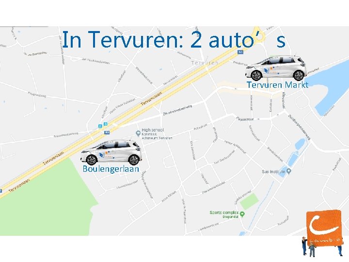 In Tervuren: 2 auto’s Tervuren Markt Boulengerlaan 