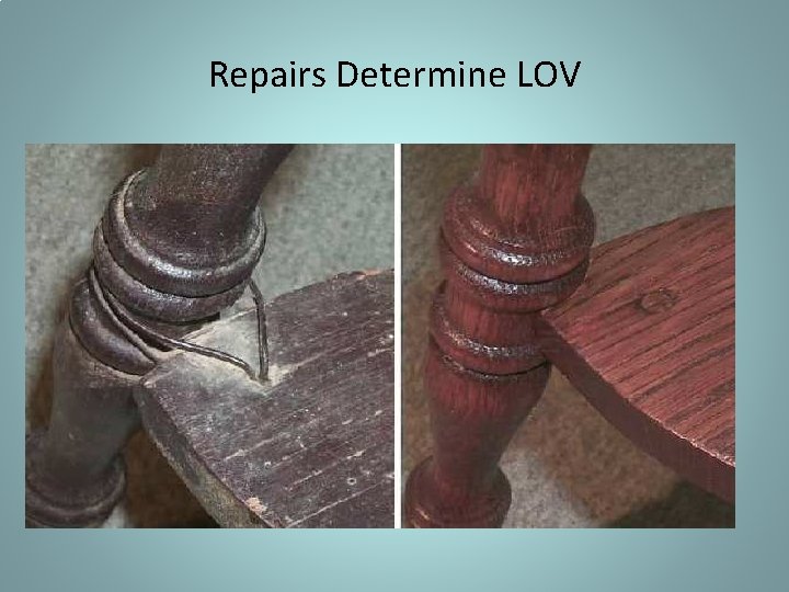 Repairs Determine LOV 