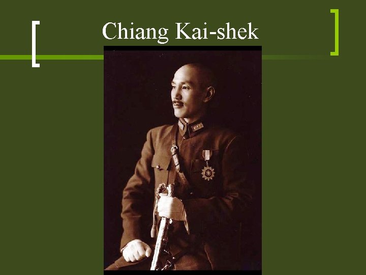 Chiang Kai-shek 