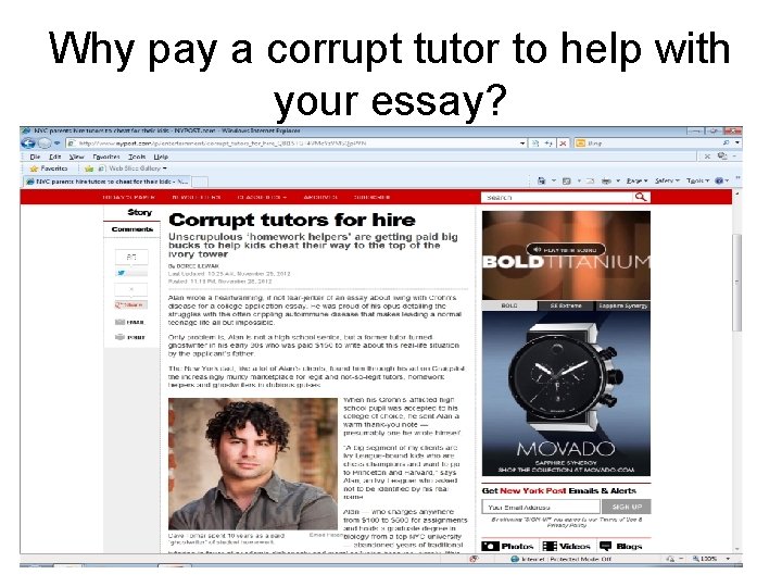 Why pay a corrupt tutor to help with your essay? 