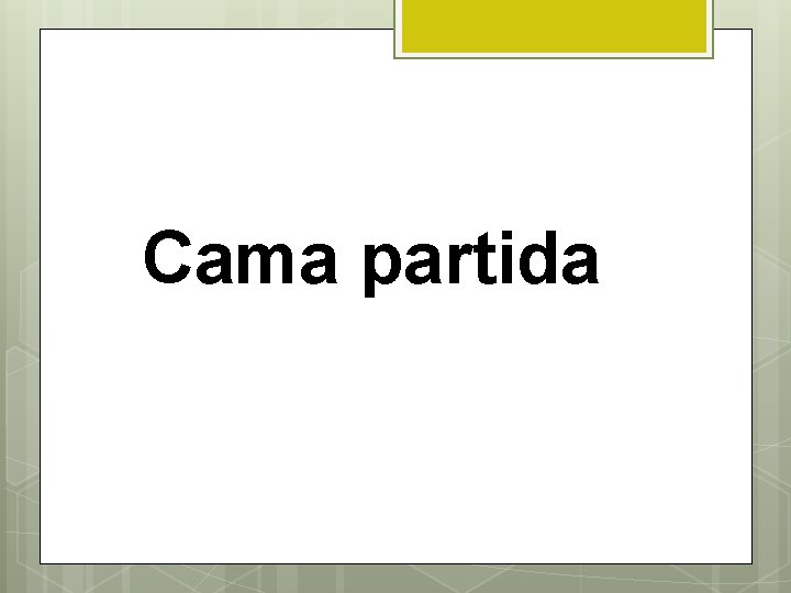 Cama partida 