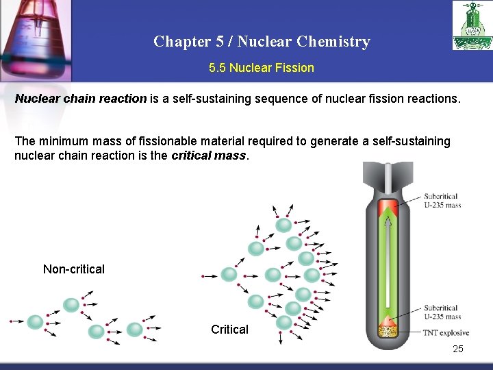 Chapter 5 / Nuclear Chemistry 5. 5 Nuclear Fission Nuclear chain reaction is a