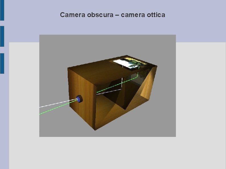 Camera obscura – camera ottica 