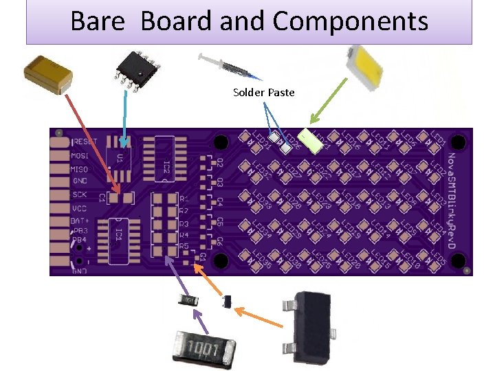 Bare Board and Components Solder Paste 