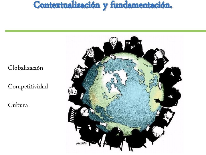 Contextualización y fundamentación. Globalización Competitividad Cultura Contextualización y fundamentación. Globalización Competitividad Cultura