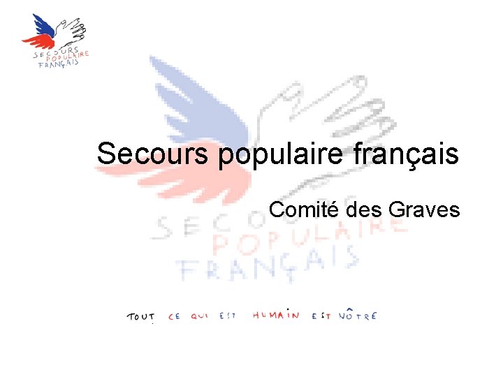 Secours populaire français Comité des Graves 