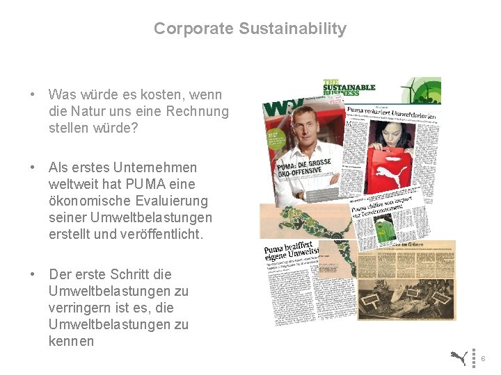 Corporate Sustainability • Was würde es kosten, wenn die Natur uns eine Rechnung stellen