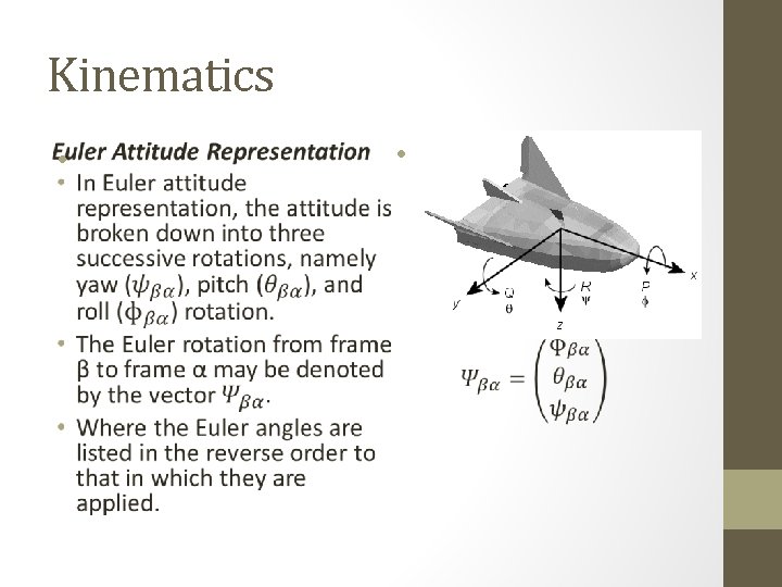 Kinematics • • 