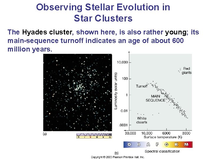 Observing Stellar Evolution in Star Clusters The Hyades cluster, shown here, is also rather