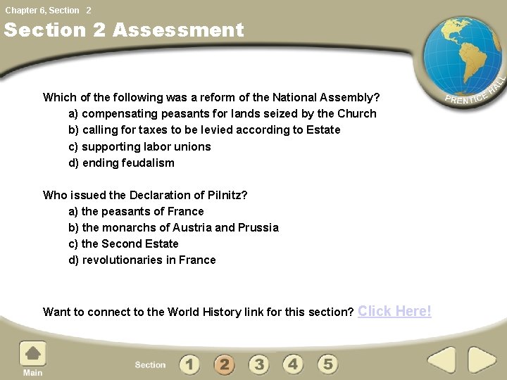 Chapter 6, Section 2 Assessment Which of the following was a reform of the