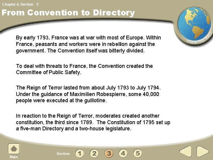 Chapter 6, Section 3 From Convention to Directory By early 1793, France was at