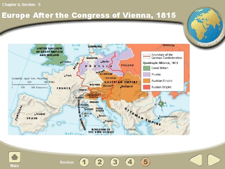 Chapter 6, Section 5 Europe After the Congress of Vienna, 1815 