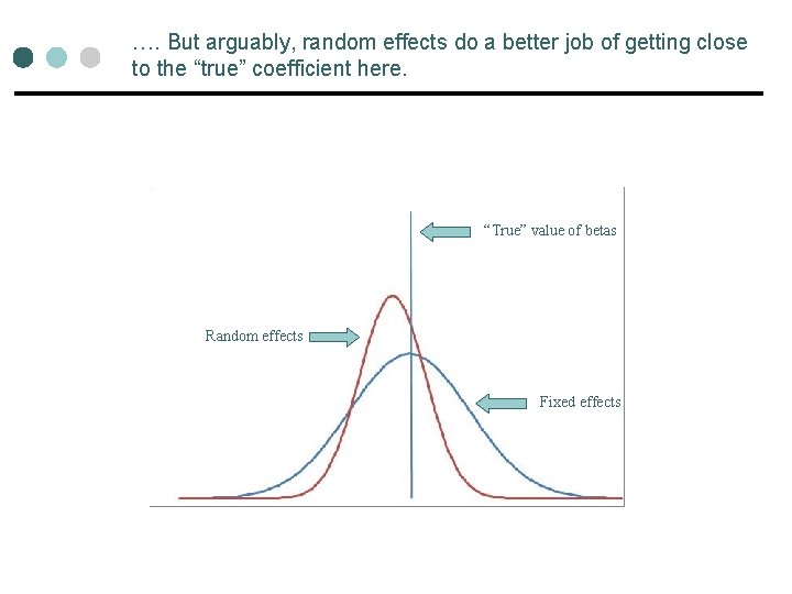 …. But arguably, random effects do a better job of getting close to the …. But arguably, random effects do a better job of getting close to the