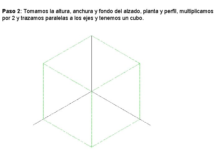 Paso 2: Tomamos la altura, anchura y fondo del alzado, planta y perfil, multiplicamos Paso 2: Tomamos la altura, anchura y fondo del alzado, planta y perfil, multiplicamos