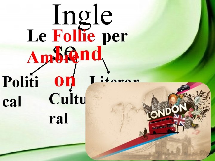 Ingle Le Follie per se Lond Amore Politi on Literar Cultu y cal ral