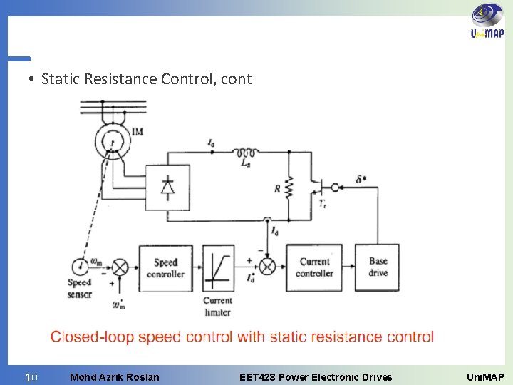  • Static Resistance Control, cont 10 Mohd Azrik Roslan EET 428 Power Electronic