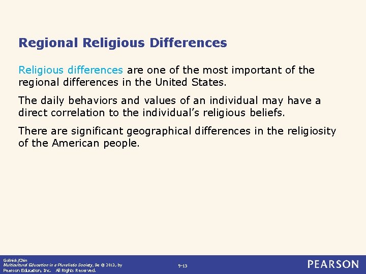 Regional Religious Differences Religious differences are one of the most important of the regional