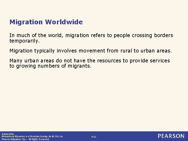 Migration Worldwide In much of the world, migration refers to people crossing borders temporarily.