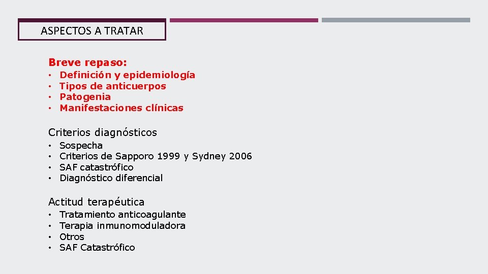 ASPECTOS A TRATAR Breve repaso: • • Definición y epidemiología Tipos de anticuerpos Patogenia