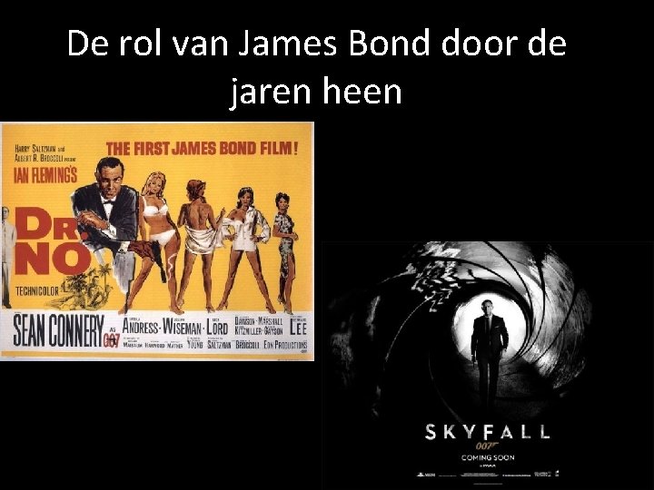 De rol van James Bond door de jaren heen 